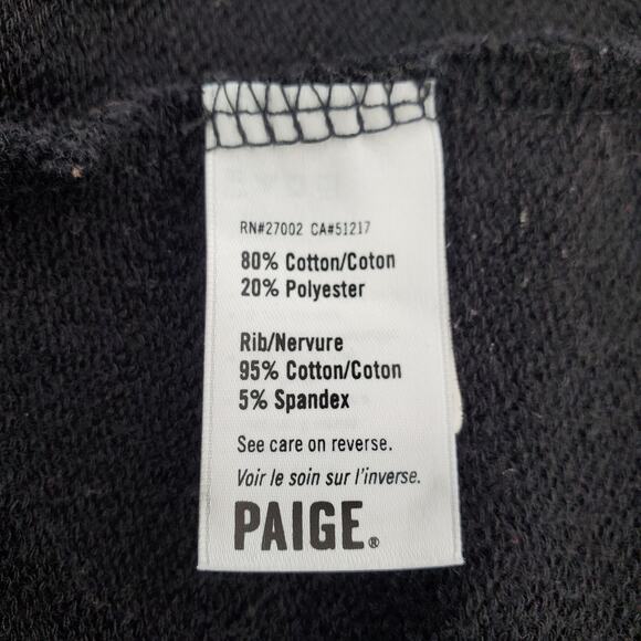 Paige Calandra Black Sweatshirt Small - Picture 7 of 8